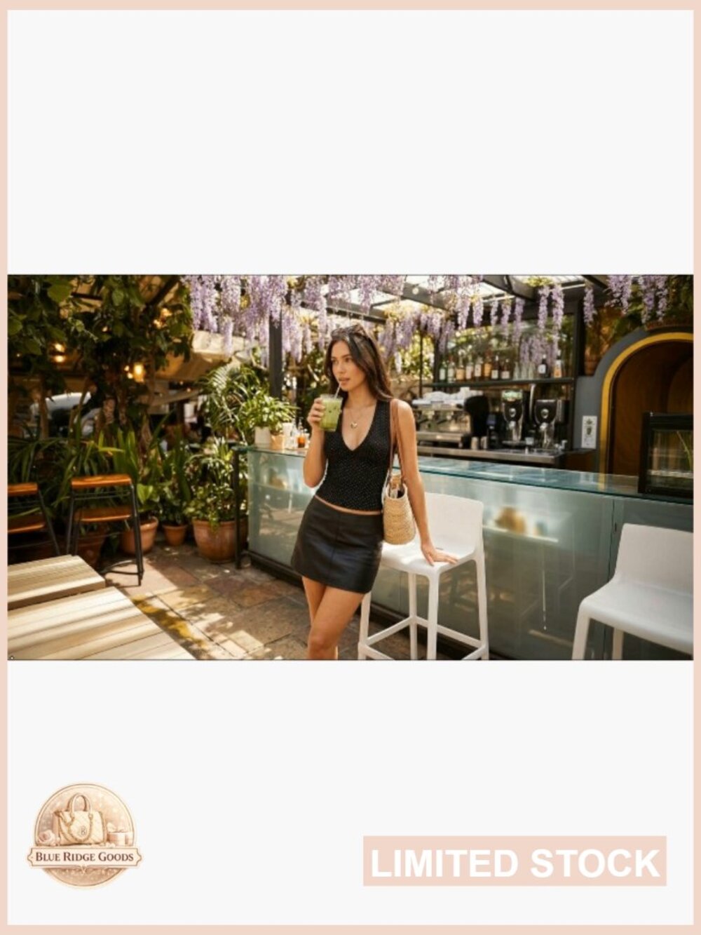 Deep V Neck Sleeveless Crop Top Stretchy Trendy Going Out Tank Top - Picture 7 of 7